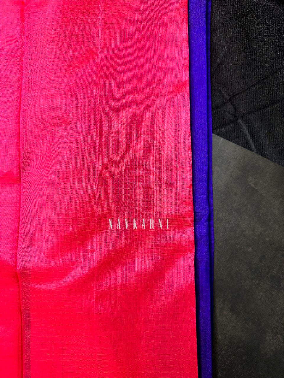 Peach Mangalagiri Temple Border Saree