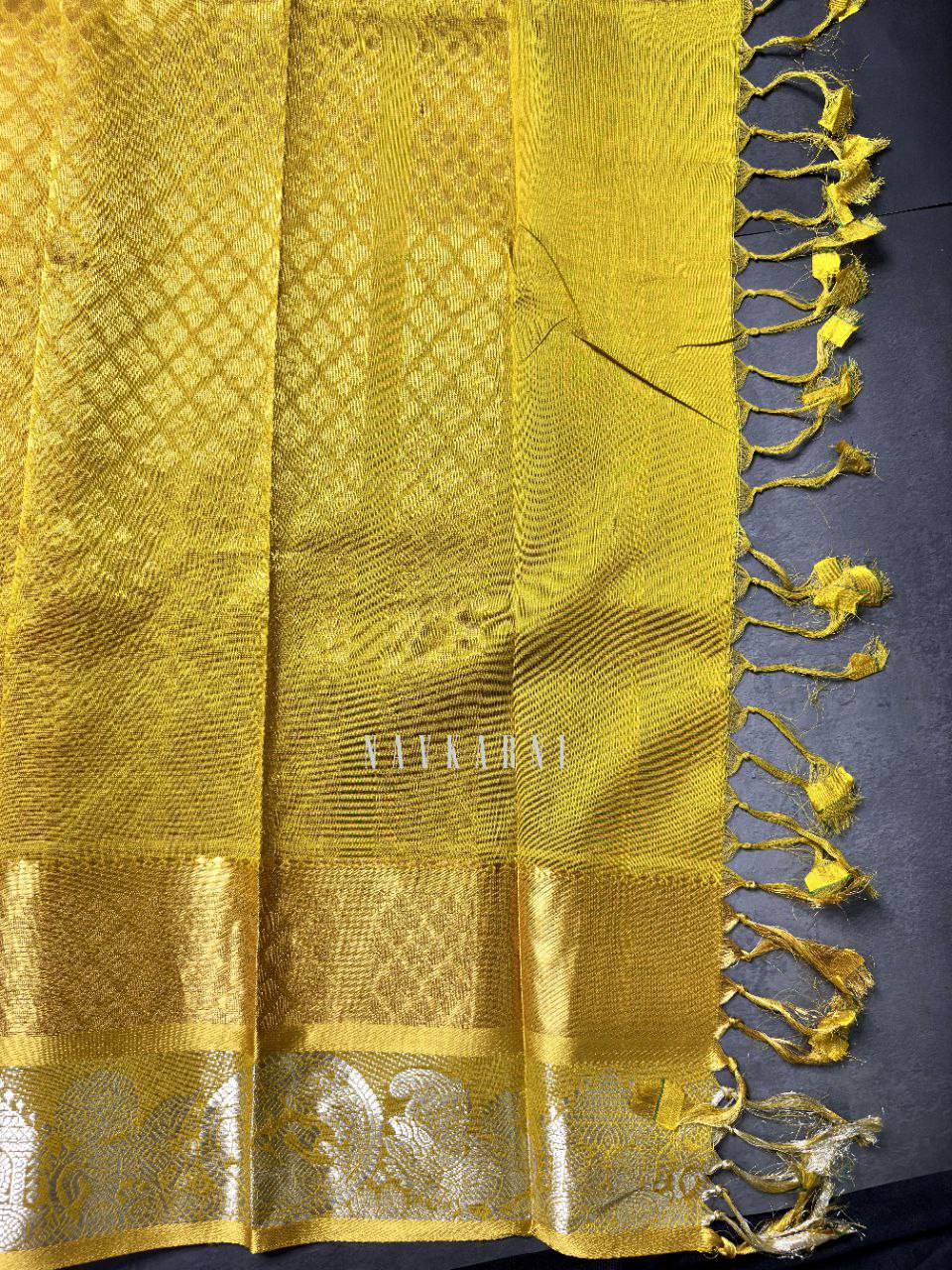 Chirala Yellow Pattu Saree