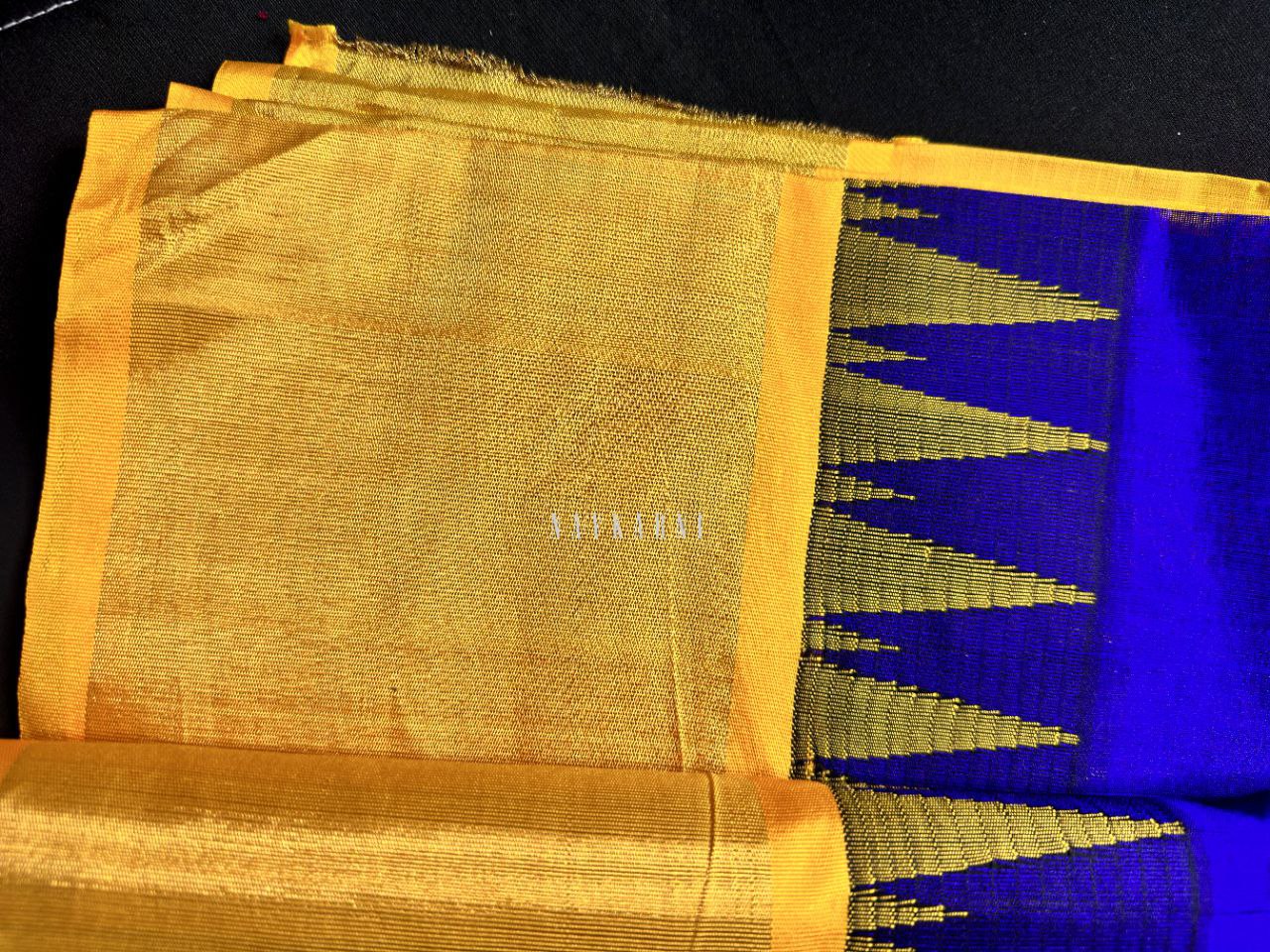 Violet Mangalagiri Pattu Saree