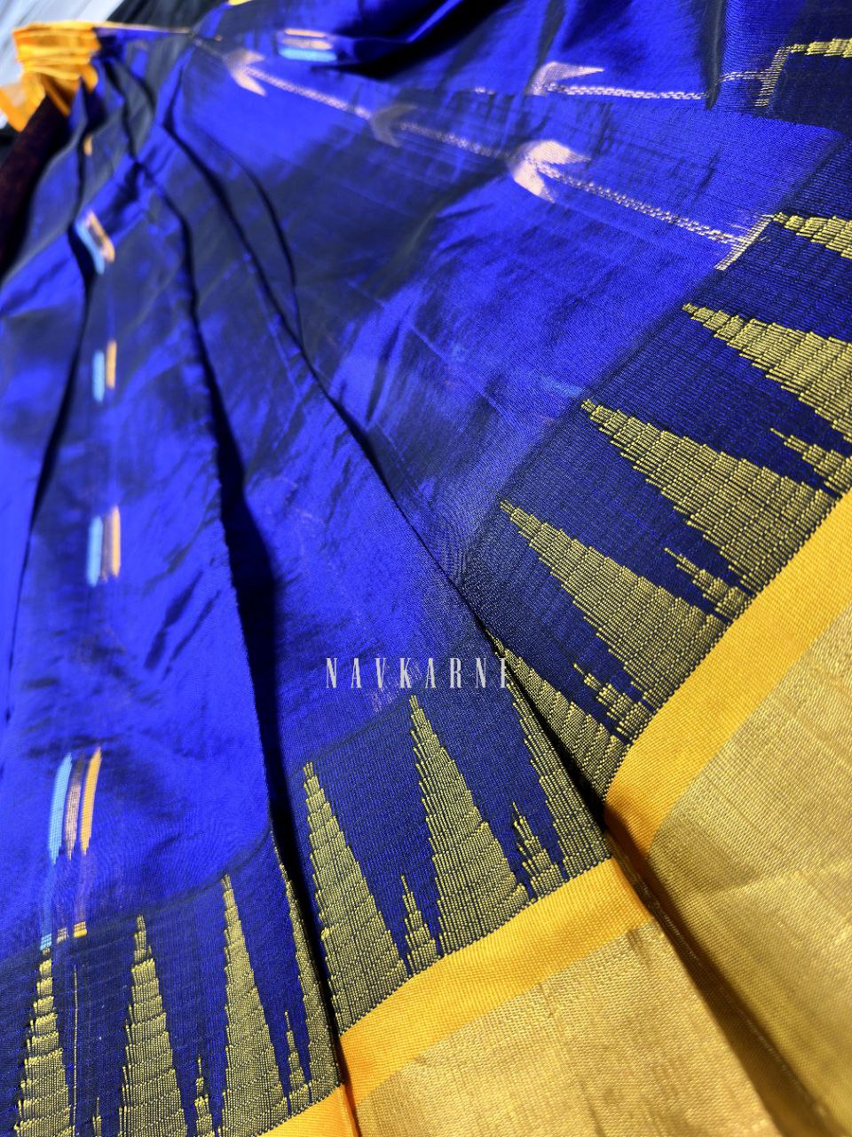 Violet Mangalagiri Pattu Saree