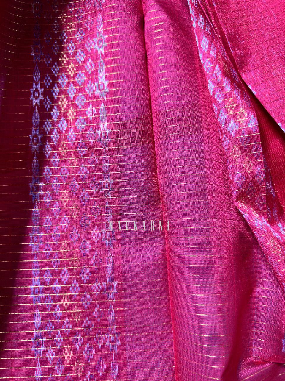 Red Mangalagiri Pattu Saree