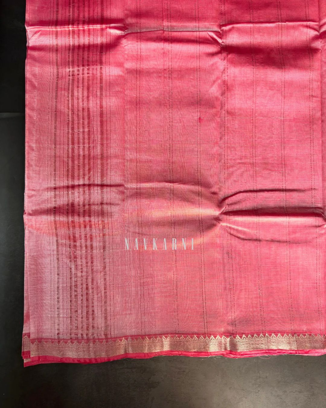 Light Baby Pink Mangalagiri Pattu Saree