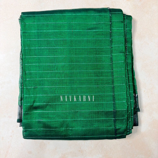Green Checkered Mangalagiri Part Saree