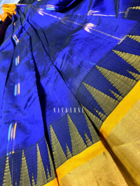 Violet Mangalagiri Pattu Saree